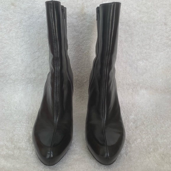 Nine West Mayorga Black Leather Boots - Picture 2 of 8